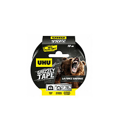 Ruban adhésif UHU Grizzly Tape Noir - 10m - 34555