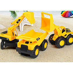 Avis Universal Nouveaux gros jouets, véhicules de construction, excavatrices, camions à sable, bulldozers, jouets pour enfants à moteur de friction(Jaune)