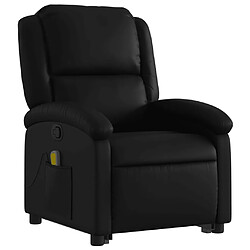 Avis Maison Chic Fauteuil Relax pour salon, Fauteuil inclinable de massage Noir Similicuir -GKD80069