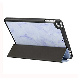 Wewoo Housse Étui Coque Etui à rabat horizontal en marbre avec Motif texture pour iPad Mini 2019avec support trois rabattables et fente stylo et fonction veille / réveil violet pas cher