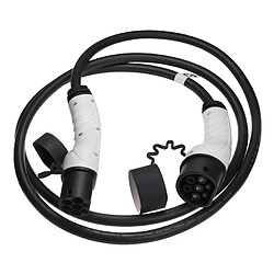 vhbw Câble de recharge type 2 vers type 2 compatible avec Alfa Romeo Tonale voiture électrique - 1 phase, 32 A, 7 kW, 3 m