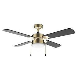 Ventilateur de Plafond avec Lumière Cecotec EnergySilence Aero 450 Noir Doré 50 W