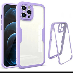 PHONECARE Coque Anti-Crash 360 Protection Résistant aux Chocs Avant et Arriére pour Apple iPhone 14 - Lilás