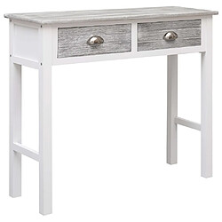 Maison Chic Table console | Meuble d'entrée | Table d'appoint Gris 90 x 30 x 77 cm Bois -GKD11098