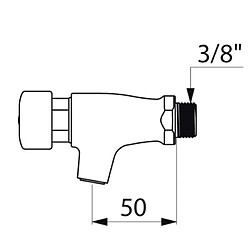 Avis robinet temporisé tempostop de lavabo mural - 15 x 21 - chromé - delabie 746000