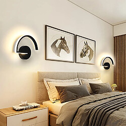 Avis BESTA Applique Murale Interieur LED 8W, Créatif Lettre Noir Lampe Murale 3000K Blanc Chaud Moderne Métal Luminaire Mural Pour Chambre Salon Escalier Couloir