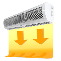 Acheter Marque Distributeur Rideau d air chaud 230V 120 Cm 1280 m3/h 7200W Thermoline