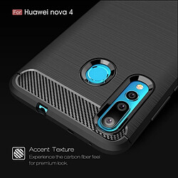 Avis Wewoo Coque en TPU antichoc fibre de carbone texture brossée pour HuNova 4 (rouge)