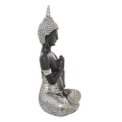 Figurine Décorative Alexandra House Living Marron Argenté Acrylique Plastique Mélamine Buda