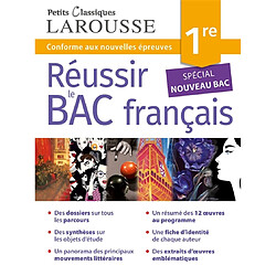 Réussir le bac français, 1re : conforme aux nouvelles épreuves : spécial nouveau bac - Occasion