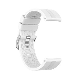 Bracelet en silicone Sangle réglable 20mm blanc pour votre Honor Watch ES