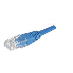 Abi Diffusion Cordon RJ45 catégorie 5e U/UTP bleu - 0,5 m