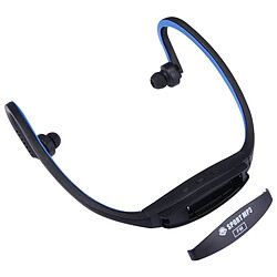 Wewoo Casque Bluetooth Sport bleu foncé pour les smartphone et iPad ordinateur portable MP3 ou d'autres périphériques audio, mémoire maximale SD: 32 Go imperméable à l'eau stéréo sans fil écouteurs intra-auriculaires avec MicroSD Card Slot, pas cher