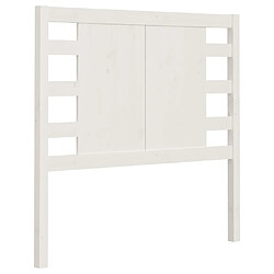 vidaXL Tête de lit Blanc 81x4x100 cm Bois massif de pin