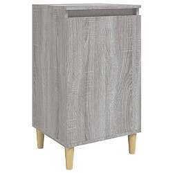 vidaXL Table de chevet sonoma gris 40x35x70 cm bois d'ingénierie