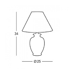 Avis Luminaire Center Lampe de table élégante GIARDINO Or 24 Carats