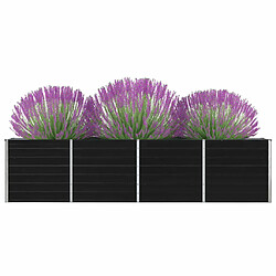 Maison Chic Jardinière,Bac à fleurs - pot de fleur 320x40x77 cm Acier galvanisé Anthracite -GKD23264