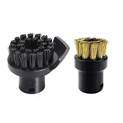 Tête de brosse de rechange, 2 pièces, pour Machine de nettoyage Karcher SC1 SC2 SC3 SC4 SC5 SC7, accessoires petite grande brosse ronde