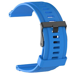 Wewoo Bracelet pour montre connectée Dragonne de remplacement en silicone SUUNTO Traverse bleu