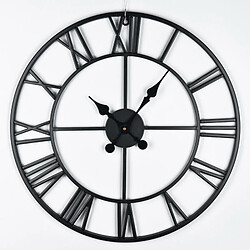 Universal Horloge XL 60cm en chiffres romains | Horloge murale squelette