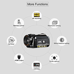 Avis Yonis Caméscope Numérique 4K Wifi