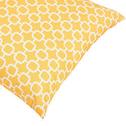 Acheter Beliani Lot de 2 coussins ASTAKOS 40 x 40 cm Géométrique Jaune