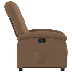 Acheter Maison Chic Fauteuil inclinable,Fauteuil luxe de relaxation Marron Tissu -MN16783