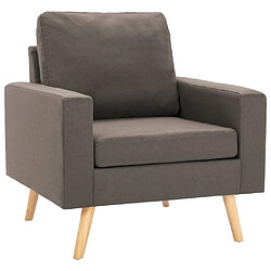 Maison Chic Fauteuil relax,Chaise pour salon Taupe Tissu -MN85011