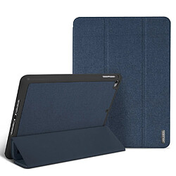 Dux Ducis Etui en PU triple pli avec support bleu pour votre Apple iPad Mini (2019) 7.9 pouces