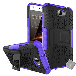 Htdmobiles Coque anti choc pour Huawei Y5 II (Y5 2) + verre trempe - MAUVE