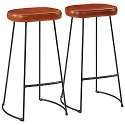 vidaXL Tabourets de bar Gavin lot de 2 44x37,5x78 cm 