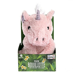 Pelucho Peluche Bouillotte Licorne Rose - Made in France