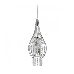 Searchlight Suspension 2 ampoules Pendant, en chrome et cristal