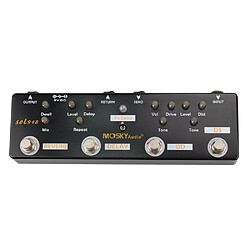 Pédale 5-en-1 Guitare Multi-Effects Noire