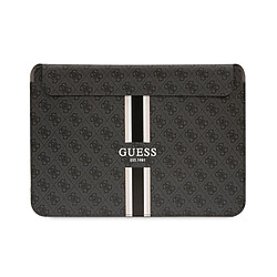 Guess Maroquinerie Guess Housse Magnétique pour Ordinateur 13 / 14 pouces Imprimé 4G Modèle Stripe Noir