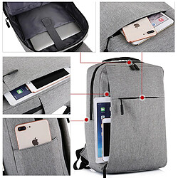 Avis Universal Ordinateur portable Femme Homme Sac à dos Voyage Vacances Homme Casual Sac à dos Ordinateur portable Manches Sacs à dos USB Housse d'ordinateur portable