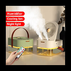 Avis Humidificateur 3 En 1 Ventilateur à Double Pulvérisation Ventilateur Portable Refroidisseur d'Air Humidificateur Ventilateur USB Ventilateur de Lampe de Bureau pour Ventilateur d'Hydratation d'Été-A