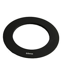 Wewoo Noir Anneau de pas de filtre carré 58mm 