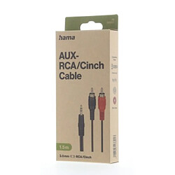 Câble Audio Jack vers 2 RCA Hama 00305031