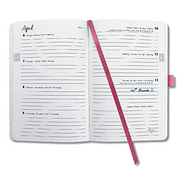 Avis SIGEL J0207 Agenda semainier Jolie 2020, couverture rigide, 13, 5 x 20, 3 cm, rose foncé et argent