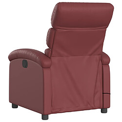 Acheter vidaXL Fauteuil de massage inclinable électrique rouge bordeaux