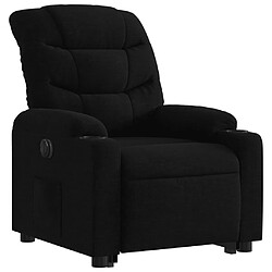 Avis vidaXL Fauteuil inclinable électrique noir tissu