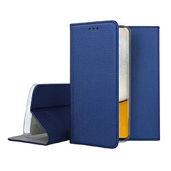 Acheter Htdmobiles Housse etui portefeuille avec coque interieure en silicone pour Samsung Galaxy M15 5G + verre trempe - BLEU MAGNET