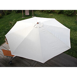 Decoshop26 Parasol en bois de jardin 3m stable inclinable manivelle terracotta 04_0003807 pas cher