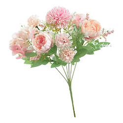 Acheter 7 Tête Faux Pivoine Fleur Artificielle Fleur De Mariage Décoration De Mariage Rose Clair