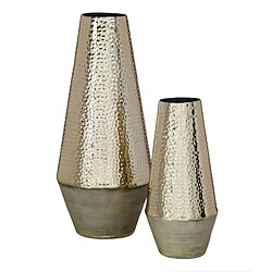 BigBuy Home Vase Doré Aluminium 14 x 14 x 31 cm