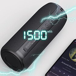 Universal Haut-parleur Bluetooth noir, temps de veille mensuel et port audio de lecture assistée par subwoofer, facile à transporter.(Le noir) pas cher