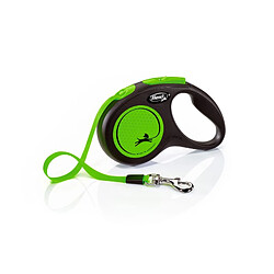 Laisse New Neon M Tape 5 m black/ neon green Flexi CL21T5-251-S-NEOG