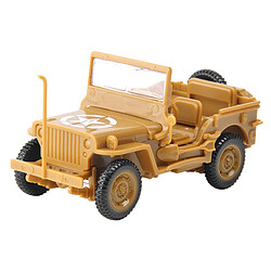 Scène De Jouets De Véhicule Simulé Au 1/48 Faisant 4D Assembler Des Kits De Modèle De Voiture Jaune