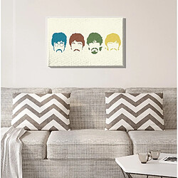 EPIKASA Impression sur Toile The Beatles, Multicouleur, Polyester, 70x3x45 cm